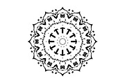 Ornamental Black White Mandala Pack, a Decorative Illustration by NJ Himel (Thumbnail 36 of 103)