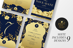 Wedding Invitation Suite - The Queen, an Invitation Template by Print The Love Boutique