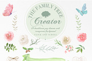 Watercolor Family Tree Creator, a Decorative Illustration by beehouse studio (Thumbnail 3 of 6)