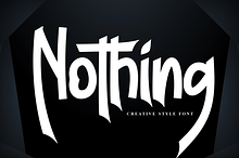 Nothing | Script Font