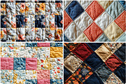 30 Quilting Texture Backgrounds, a Texture Graphic by Textures & Backgrounds (Thumbnail 6 of 10)