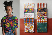 Retro Abstract Geometric Patterns, a Pattern Graphic by Sonulkaster (Thumbnail 6 of 6)