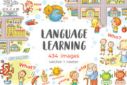 Teaching aid while language learning, an Education Illustration by Bubert Art (Thumbnail 1 of 3)