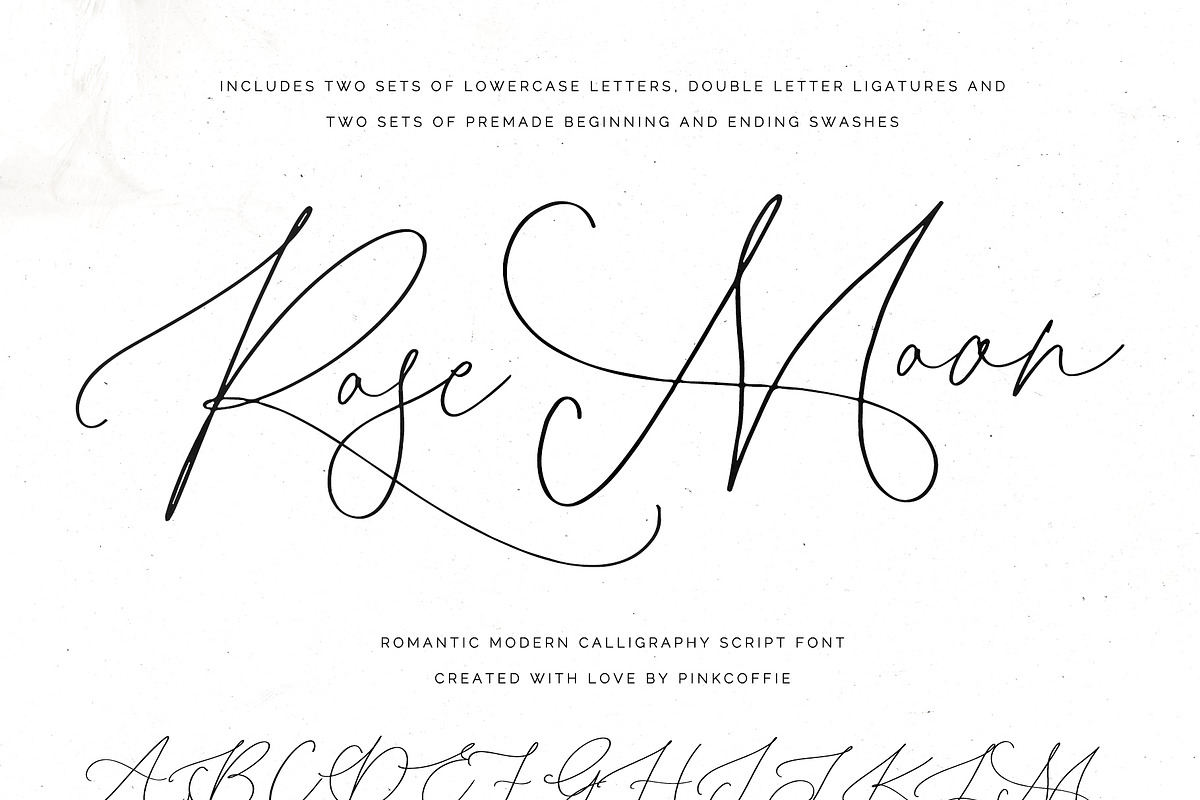 Rose Moon | Romantic Script Font, a Script Font by Pink Coffie (Photo 10 of 10)