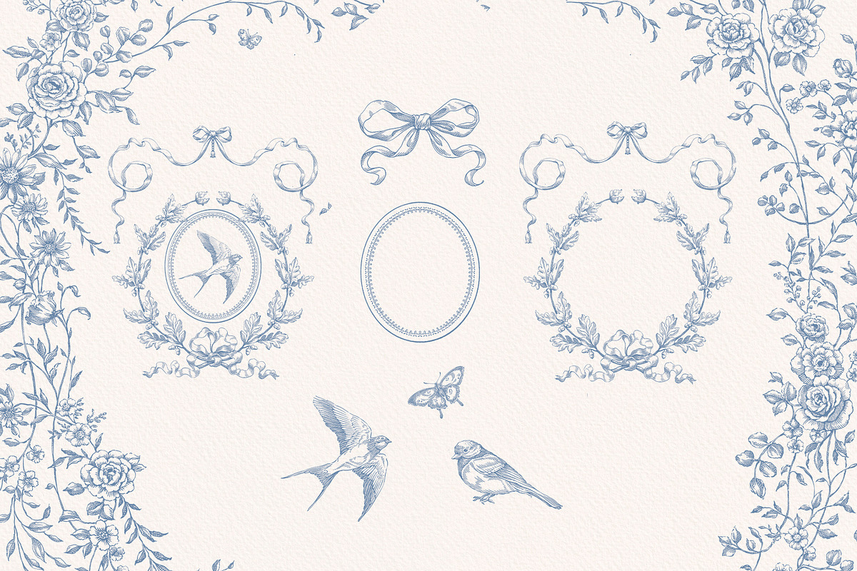 Floria Vintage Png & Vector Frames, a Decorative Illustration by Ekaproeka (Photo 7 of 7)
