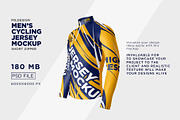 Mens Cycling Jersey Mockup, a Product Mockup by Mildstudio (Thumbnail 2 of 5)