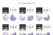 Flower Brushes for Procreate, a Brush Add-On by polikarpovaart (Thumbnail 5 of 11)