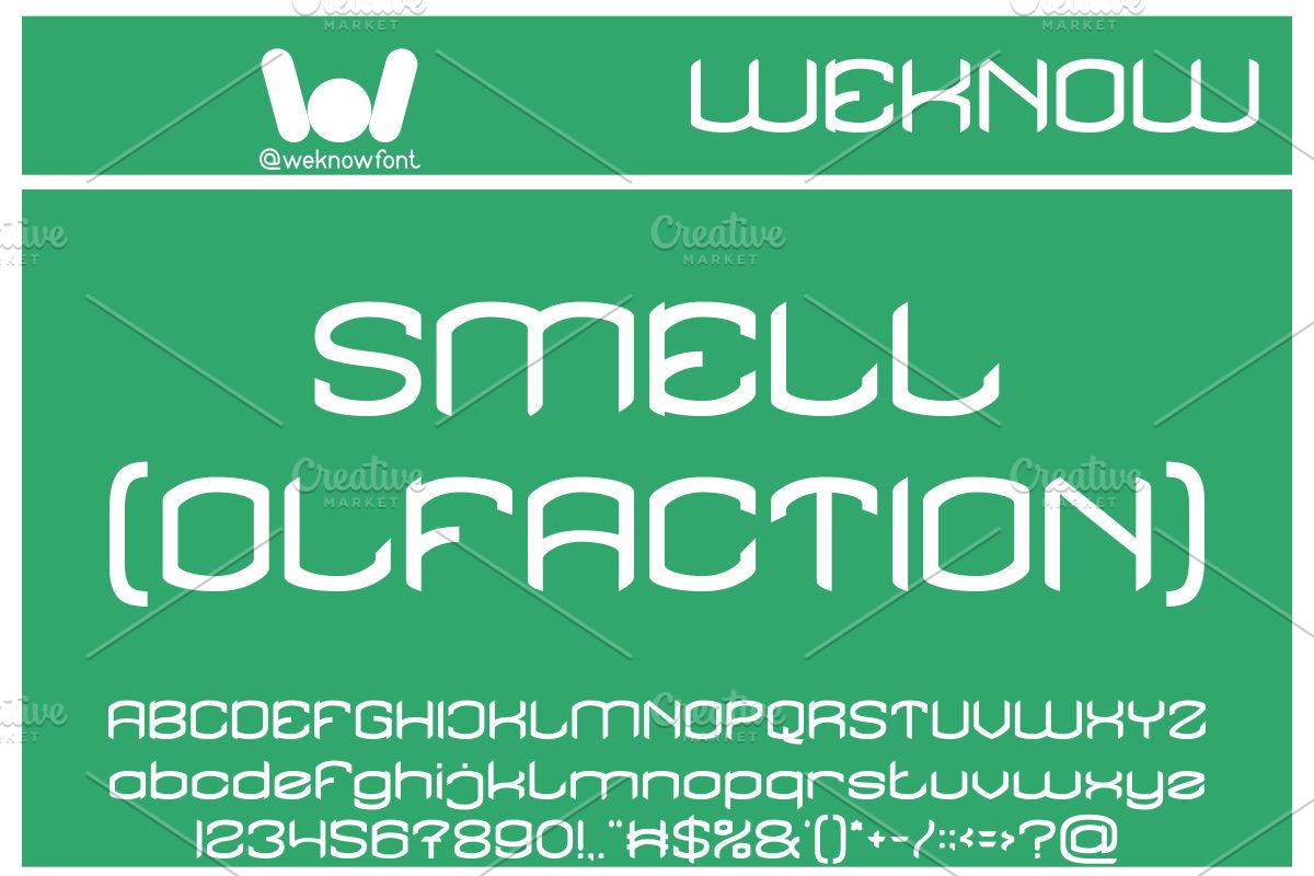 Five Senses font, a Font by weknow (Photo 5 of 9)