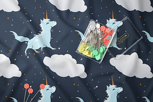 Legendary Unicorn Seamless Patterns