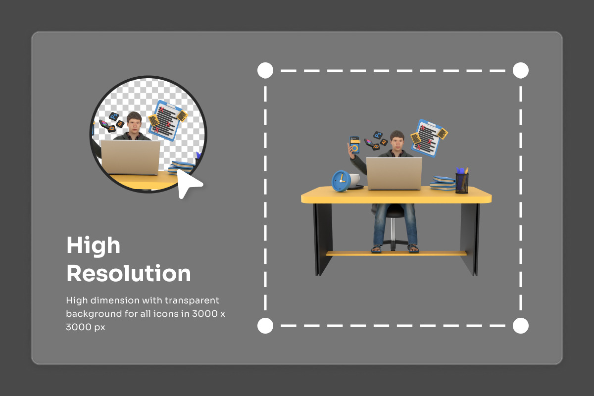 Design Activity 3D Icon Pack, a Work Illustration by twinstd