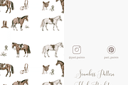 Elegant Horse Seamless Pattern, a Pattern Graphic by Pati Charm Studio (Thumbnail 5 of 6)