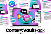 Content Vault Canva Templates For IG, a Social Media Template by Virall (Thumbnail 1 of 10)
