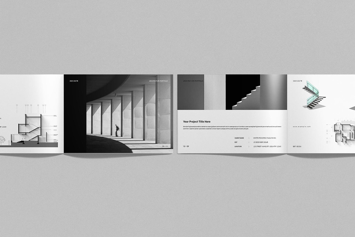 Architecture Portfolio Template, a Brochure Template by ElvinPrint (Photo 6 of 7)