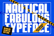 Nautical Fabulous Condensed Display, a Sans Serif Font by Letterhend Studio (Thumbnail 1 of 9)