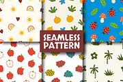 Kids Illustration Seamless Patterns, a Pattern Graphic by KristianStudio (Thumbnail 1 of 5)