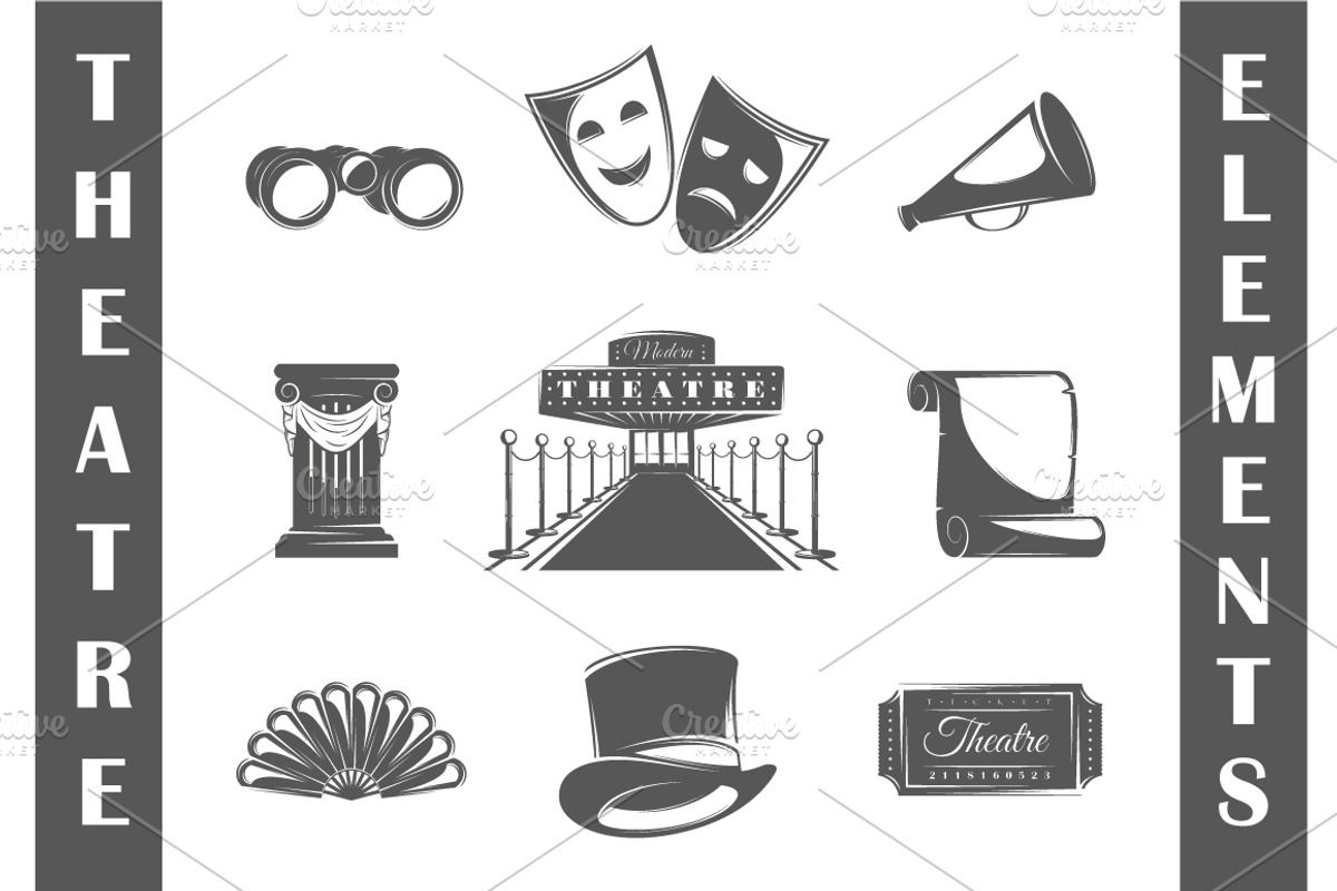 27 Theatre logos templates, a Branding & Logo Template by Art Design (Photo 5 of 38)