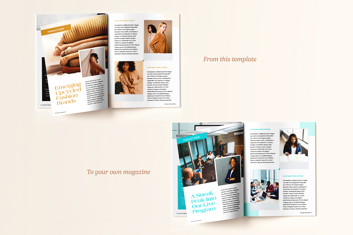 Startup Magazine Volume 1, a Magazine Template by Creatif Foundry (Photo 6 of 7)