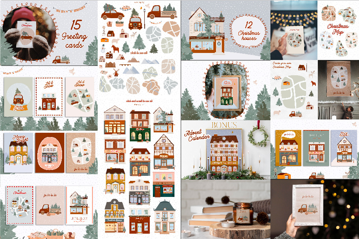 BIG Christmas BUNDLE, an Animal Illustration by Mio Buono (Photo 17 of 25)