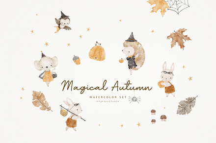 MAGICAL AUTUMN watercolor set