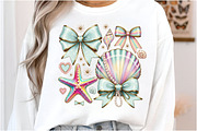 Summer Png, Floral Coquette Seashell, an Illustration by Designking (Thumbnail 3 of 6)