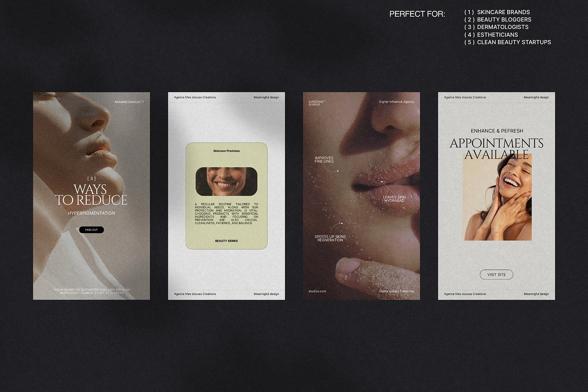 Minimal Skincare Story and Post Set preview 2