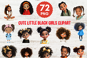Cute Little Black Girls Illustration, a Person Illustration by LA Design (Thumbnail 1 of 9)