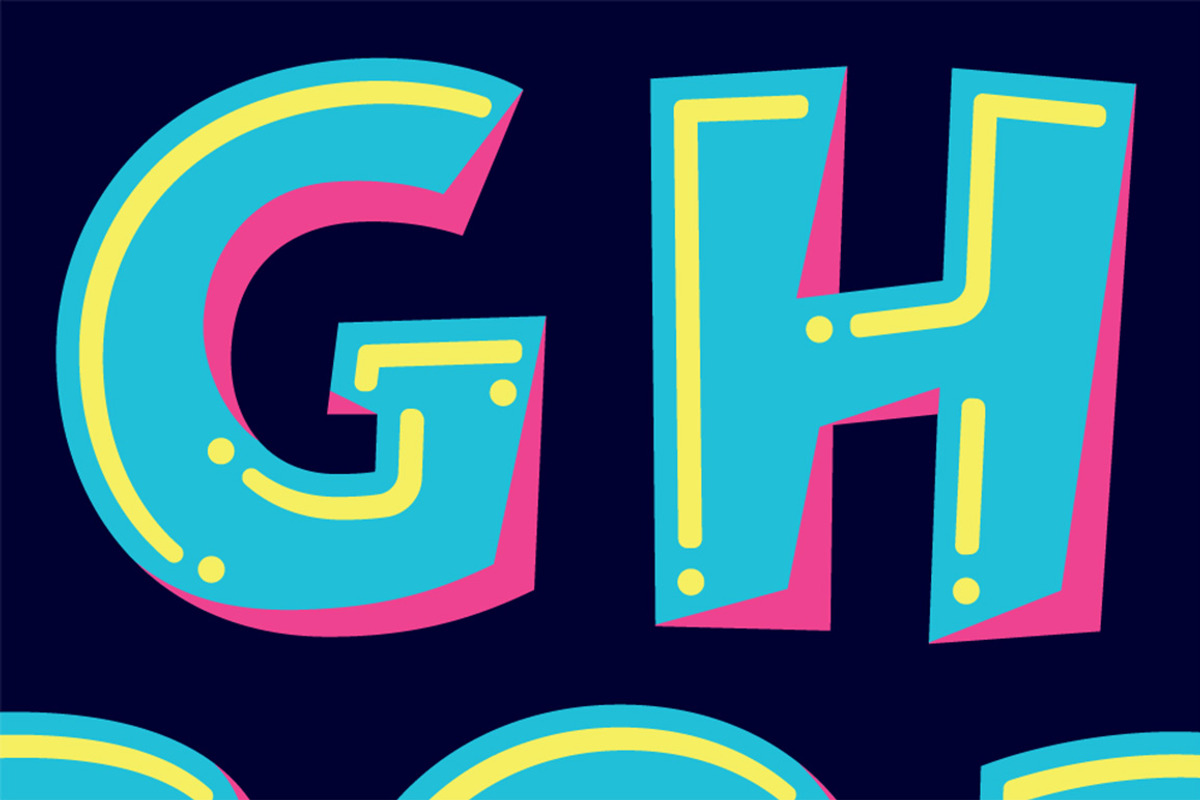 Lettering Design: Helium & Fluorine, an Object Graphic by Mysterylab ...