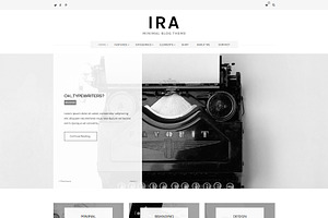 Ira - Minimal Blog WordPress Theme