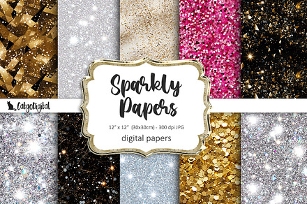 Sparkly Digital Papers