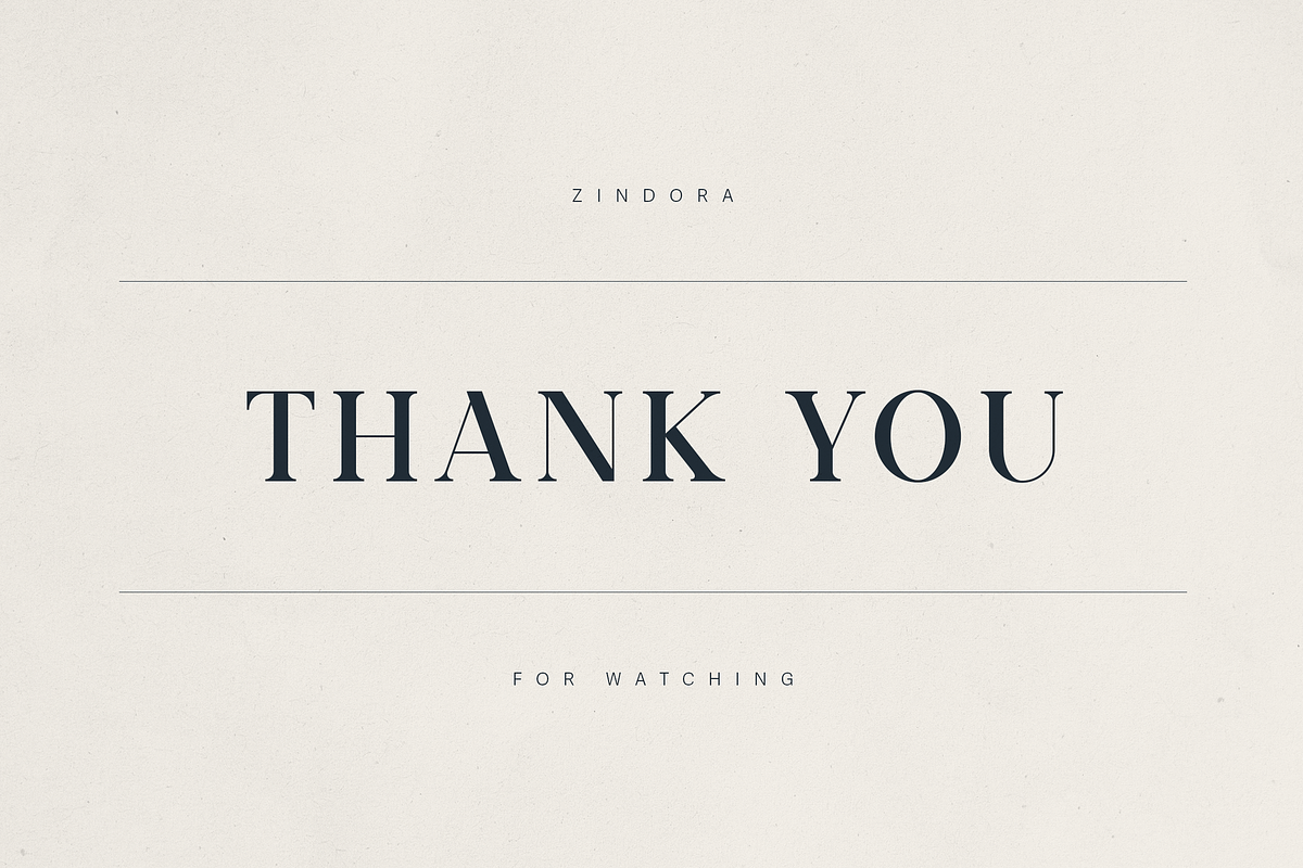 Zindora - Modern Classic Serif Font, a Serif Font by Only Fonts (Photo 11 of 11)