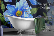 Meconopsis flowers Seamless Pattern, a Pattern Graphic by Yana Dobrik (Thumbnail 3 of 11)