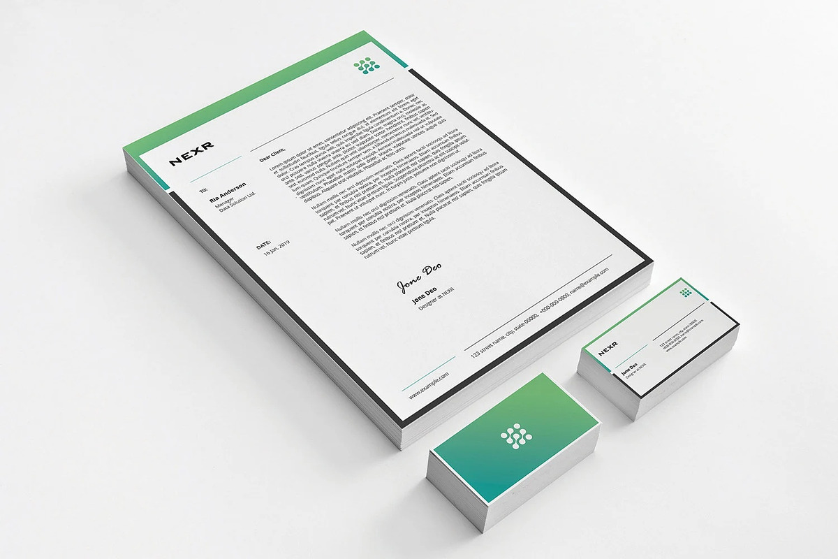 Brand Identity Stationery Template, a Stationery Template by retrographix (Photo 6 of 7)