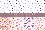 Sweet watercolor clipart (18 items), a Decorative Illustration by Integrity_store (Thumbnail 4 of 7)