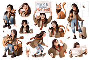 ROCK MUSIC digital collection, a Person Illustration by Izobova (Thumbnail 4 of 7)