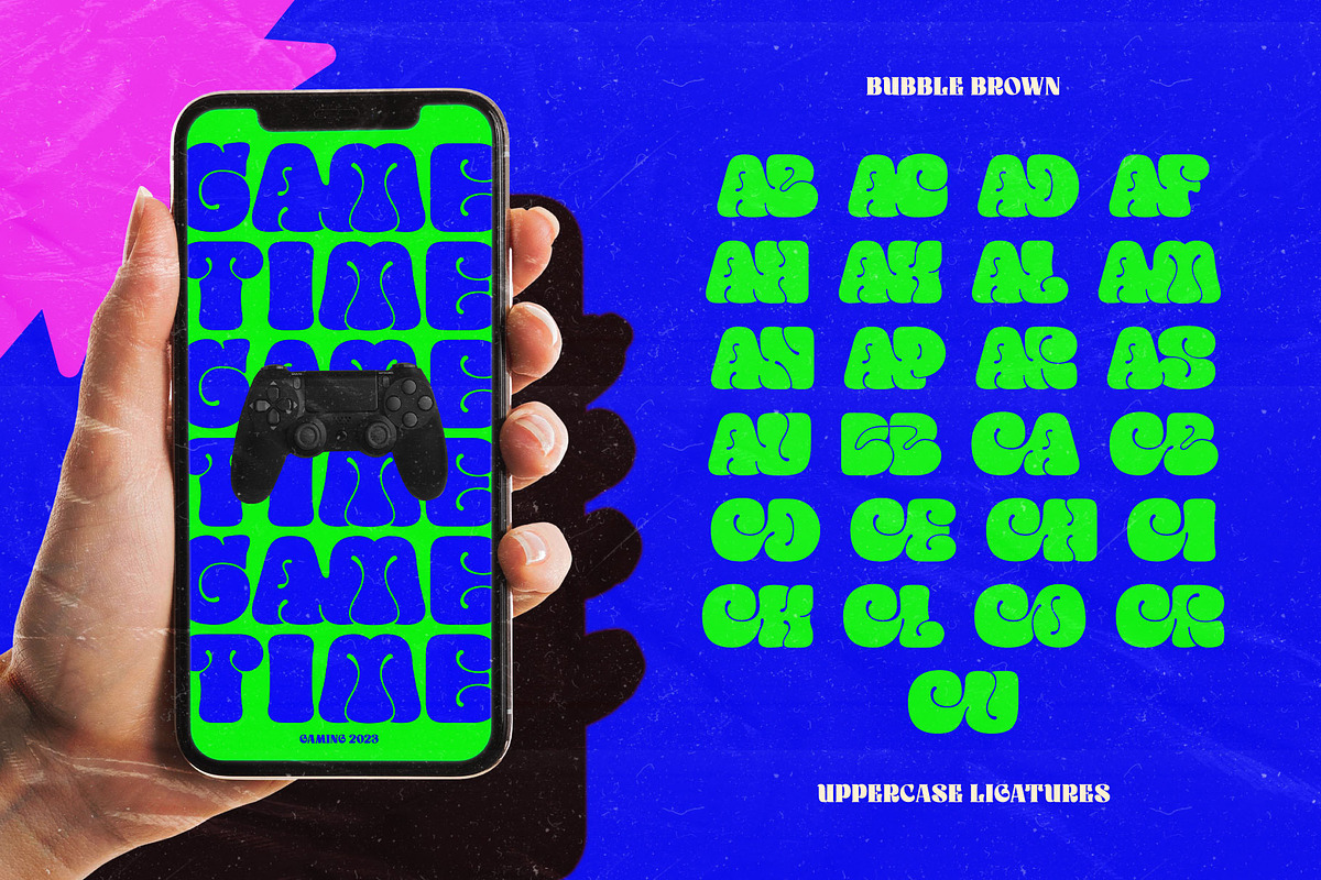 Bubble Brown Typeface, a Symbol Font by alit design (Photo 16 of 23)