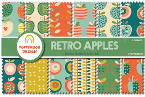 Retro Apples paper set