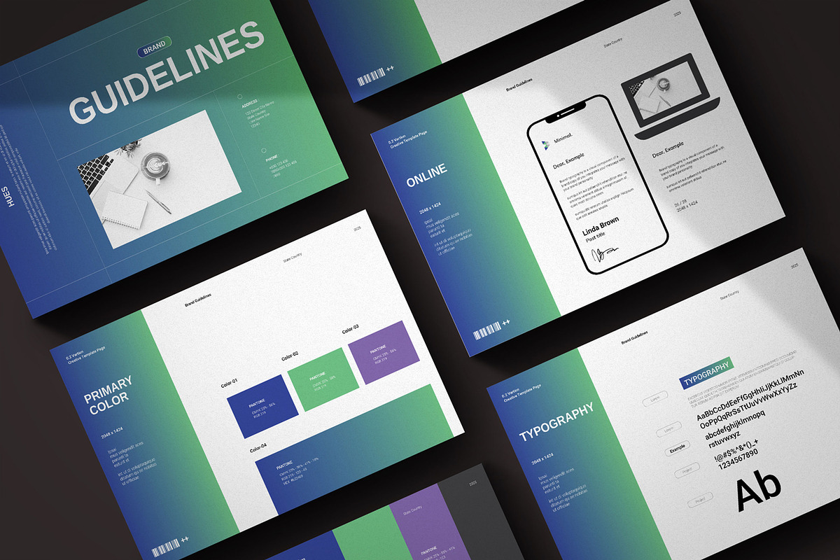 Brand Guidelines Template, a Brochure Template by metastudio38 (Photo 9 of 10)