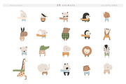 LITTLE TRAVELERS vector set, an Animal Illustration by erasovas (Thumbnail 2 of 19)