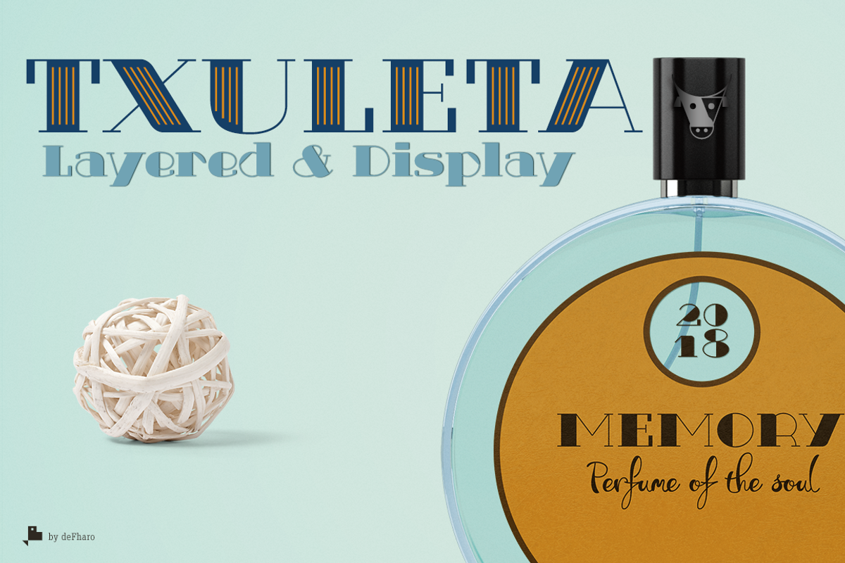 Txuleta Layered & Display -3 fonts-