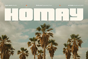 Homay - Bold Modern Expanded Retro, a Sans Serif Font by Typia Nesia (Thumbnail 1 of 11)