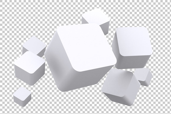Cubes 3D Render Png