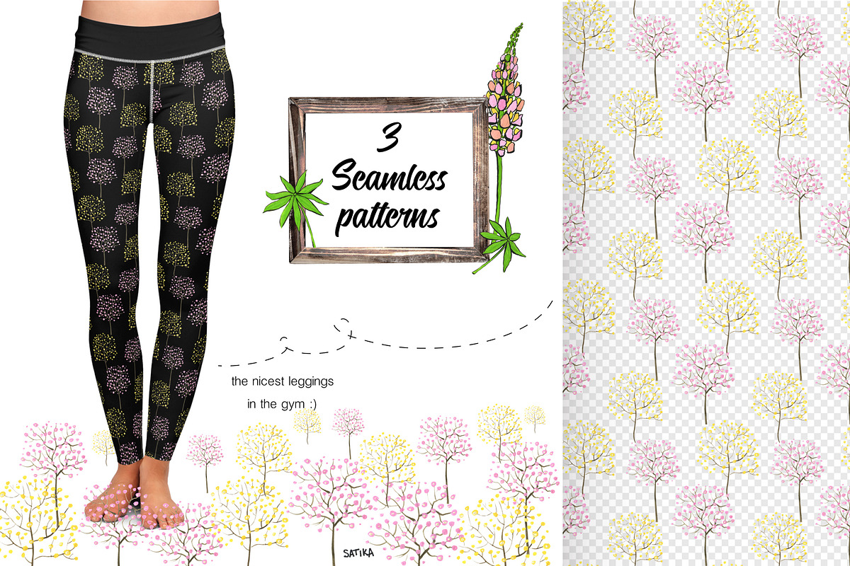 Flowers and jars clipart collection, a Texture Illustration by Satika (Photo 6 of 10)