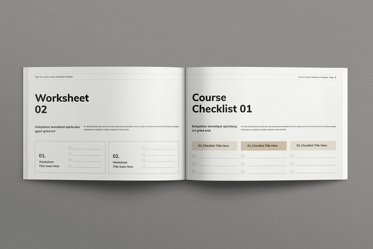 Course Creator Workbook Template preview 4