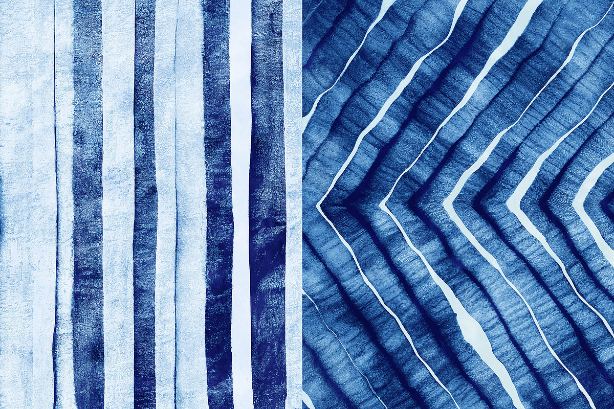 Shibori Indigo Japanese Dye Textures, a Texture Graphic by ArtistMef (Photo 6 of 9)