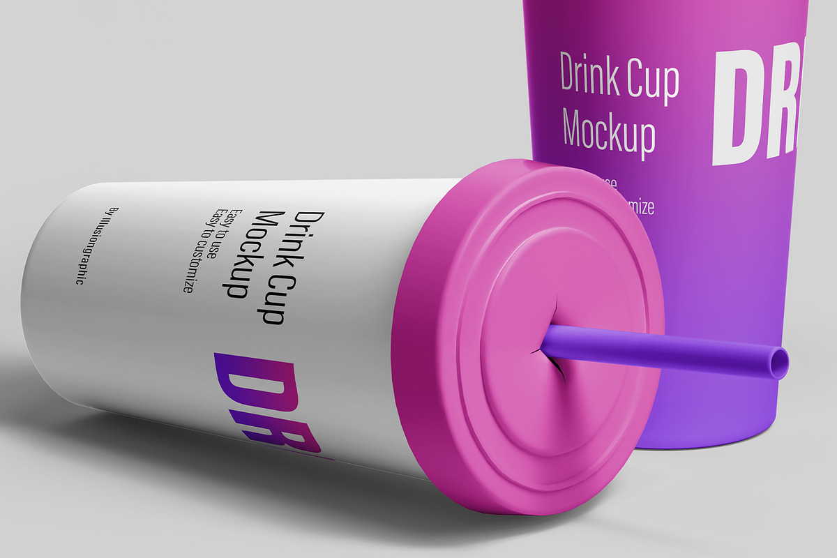 Drink Cup Mockup - 8 Views, a Cups & Container Mockup by Illusiongraphic (Photo 23 of 23)