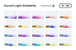 100 Aurum Light Gradients Collection