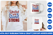 4th July SVG United We Stand Strong, an Object Graphic by Creative Arslan (Thumbnail 3 of 3)