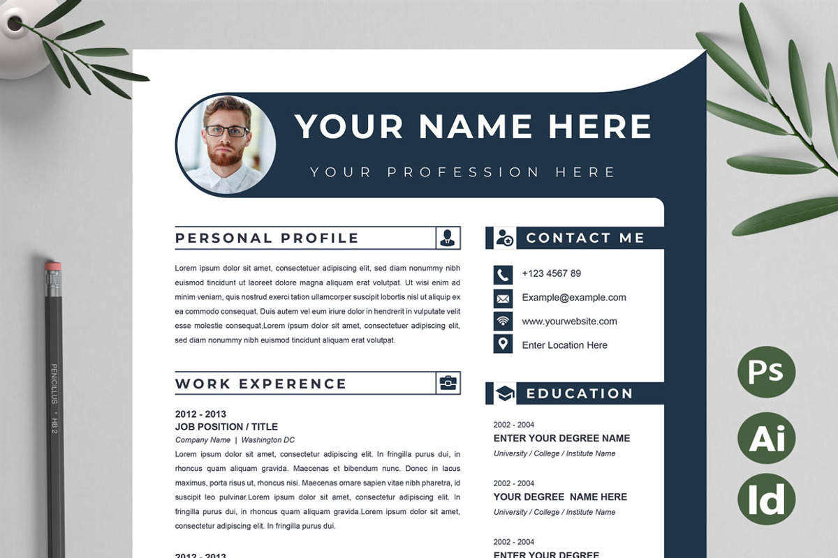 Black and White Resume Template, a Resume Template by Attractive Resume (Photo 1 of 3)