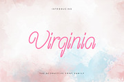 Virginia - The Attractive Font, a Font by AndriyFM (Thumbnail 1 of 6)