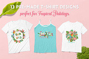 Parrots Tropical Patterns, T-shirts, an Illustration by Anna Studio (Thumbnail 4 of 5)